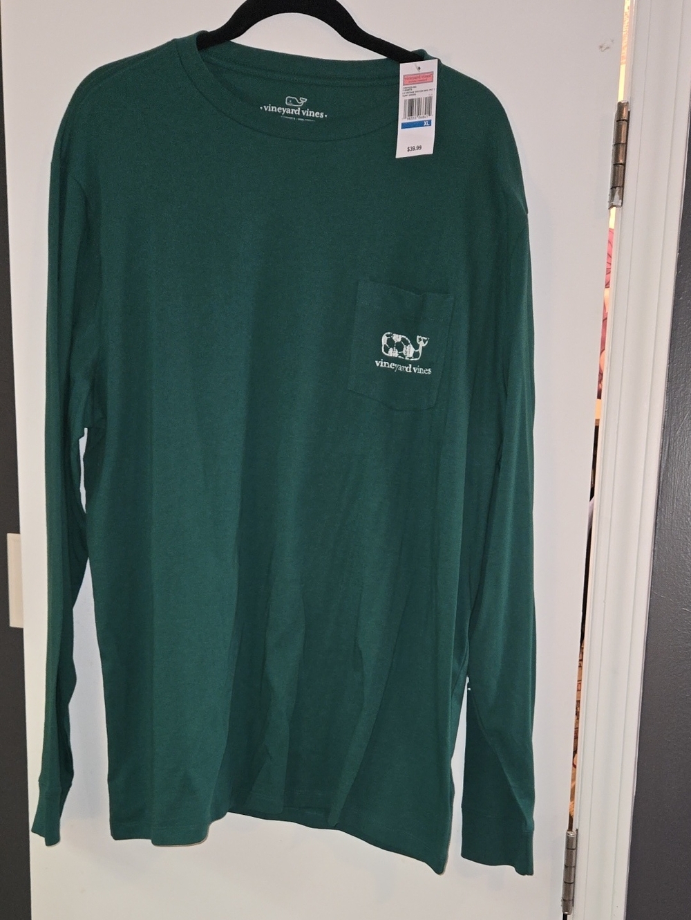 Vineyard Vines Men's Long-Sleeve Pocket Tee - Forest Green